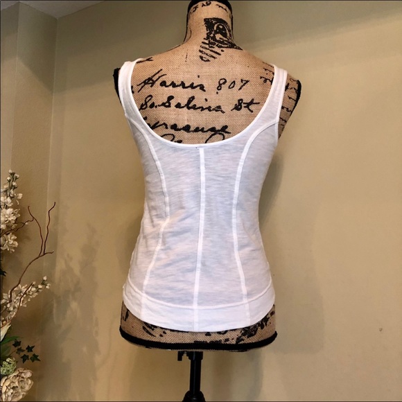 ~Free People~ white lace up and tie string top - Picture 4 of 4